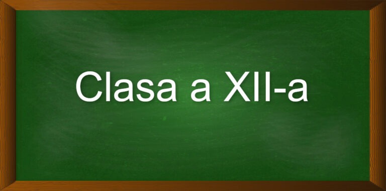 Clasa a XII-a