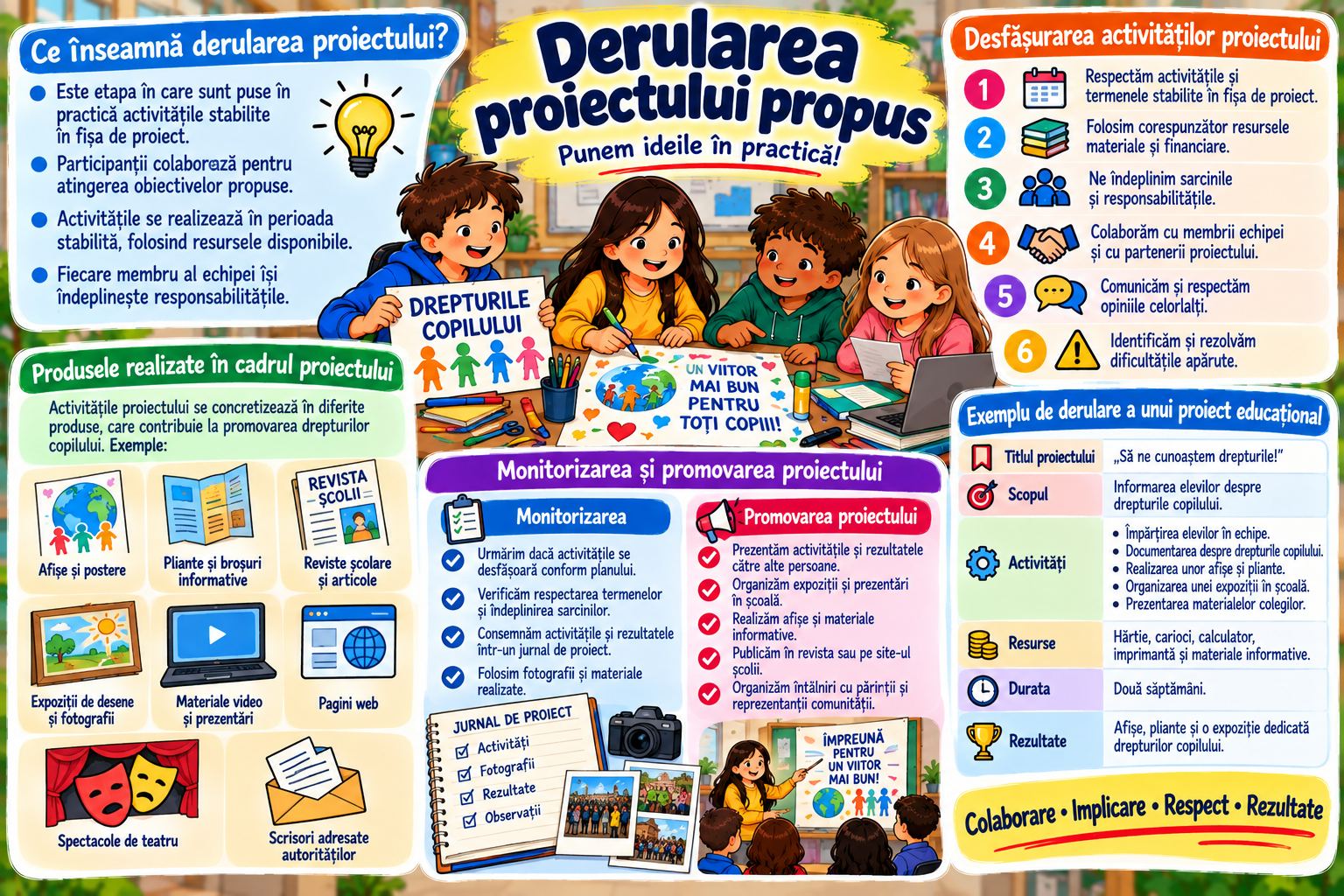 Derularea proiectului propus