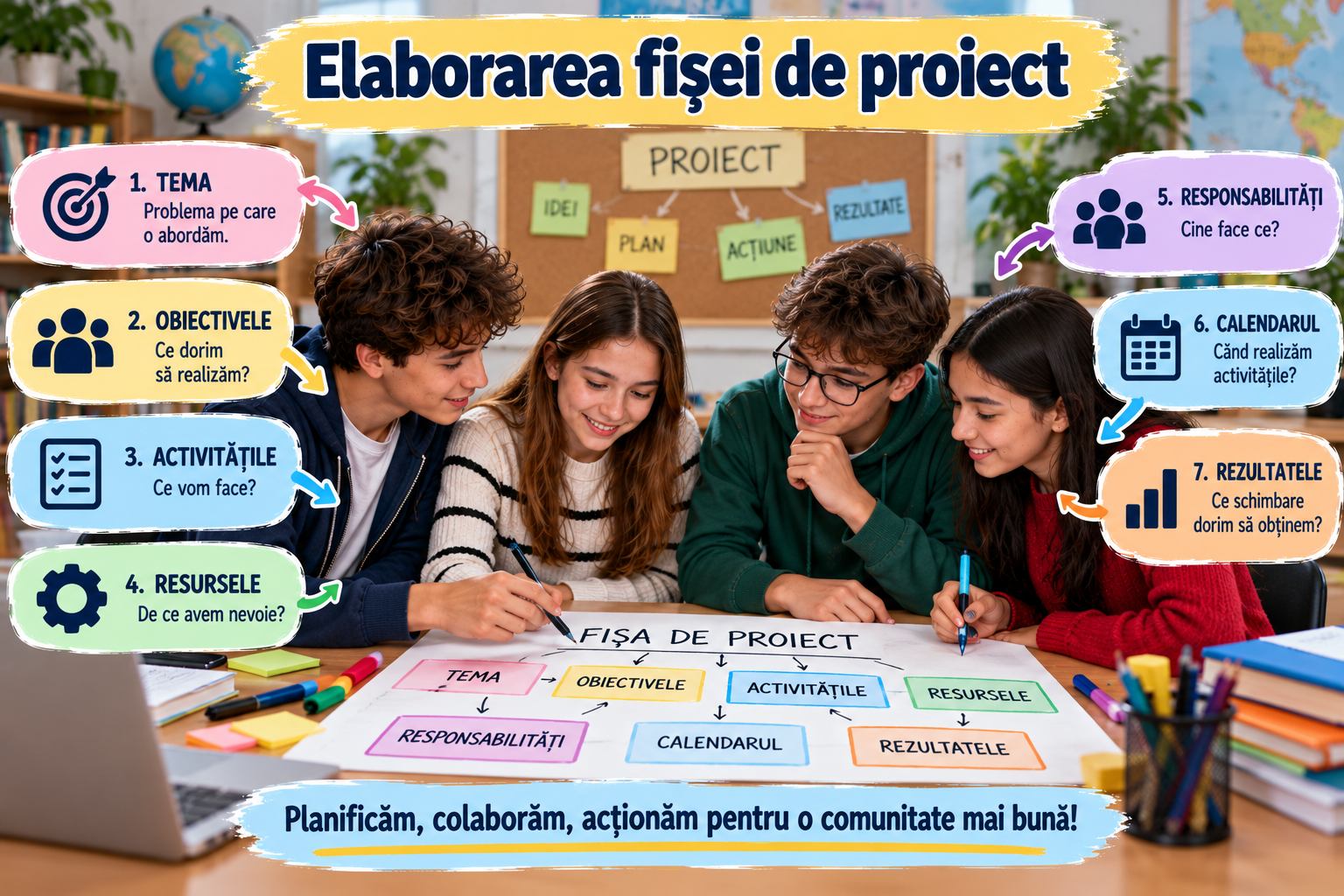 Elaborarea fișei de proiect