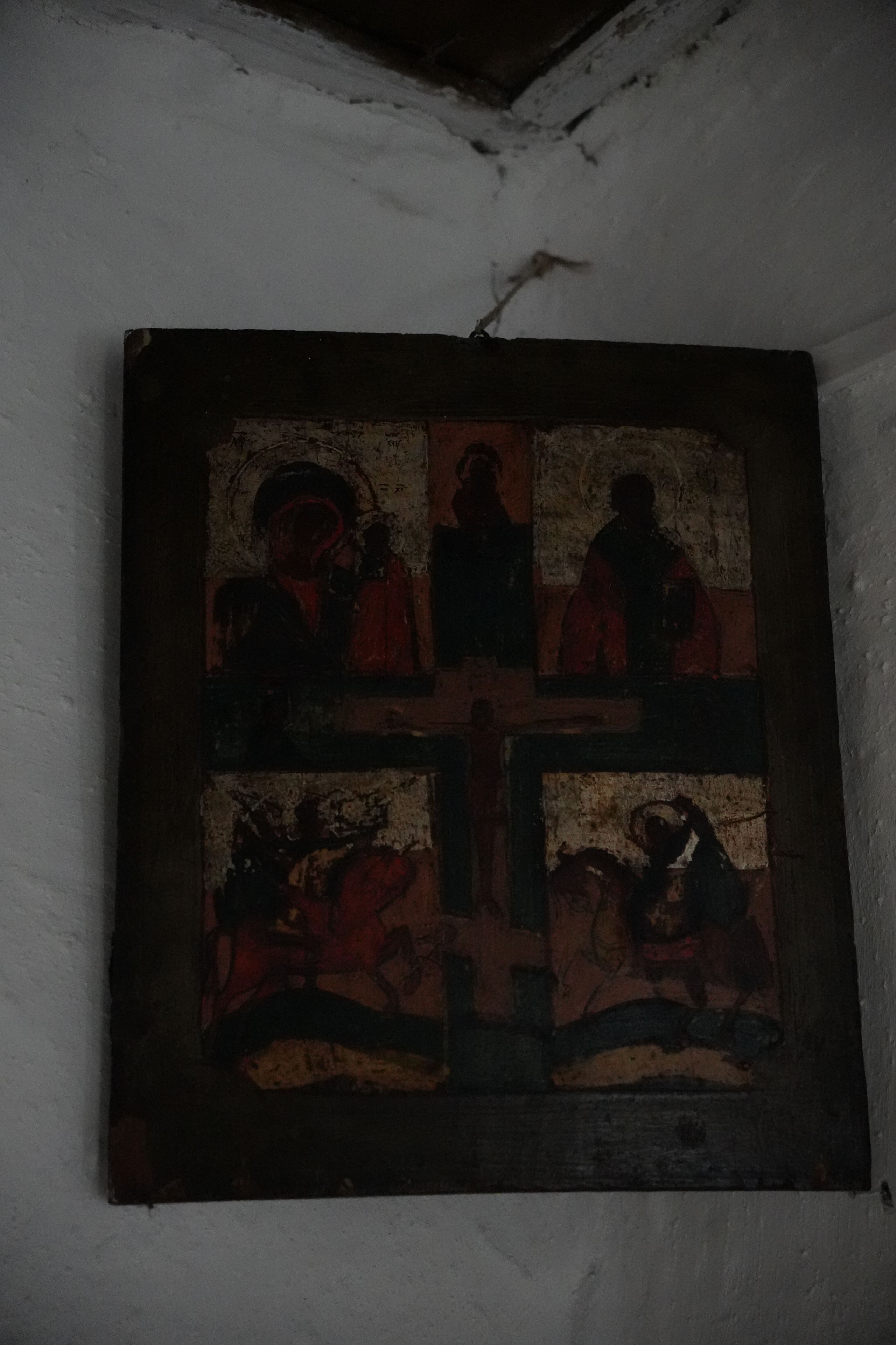 Interiorul casei lui Moș Ion Roată