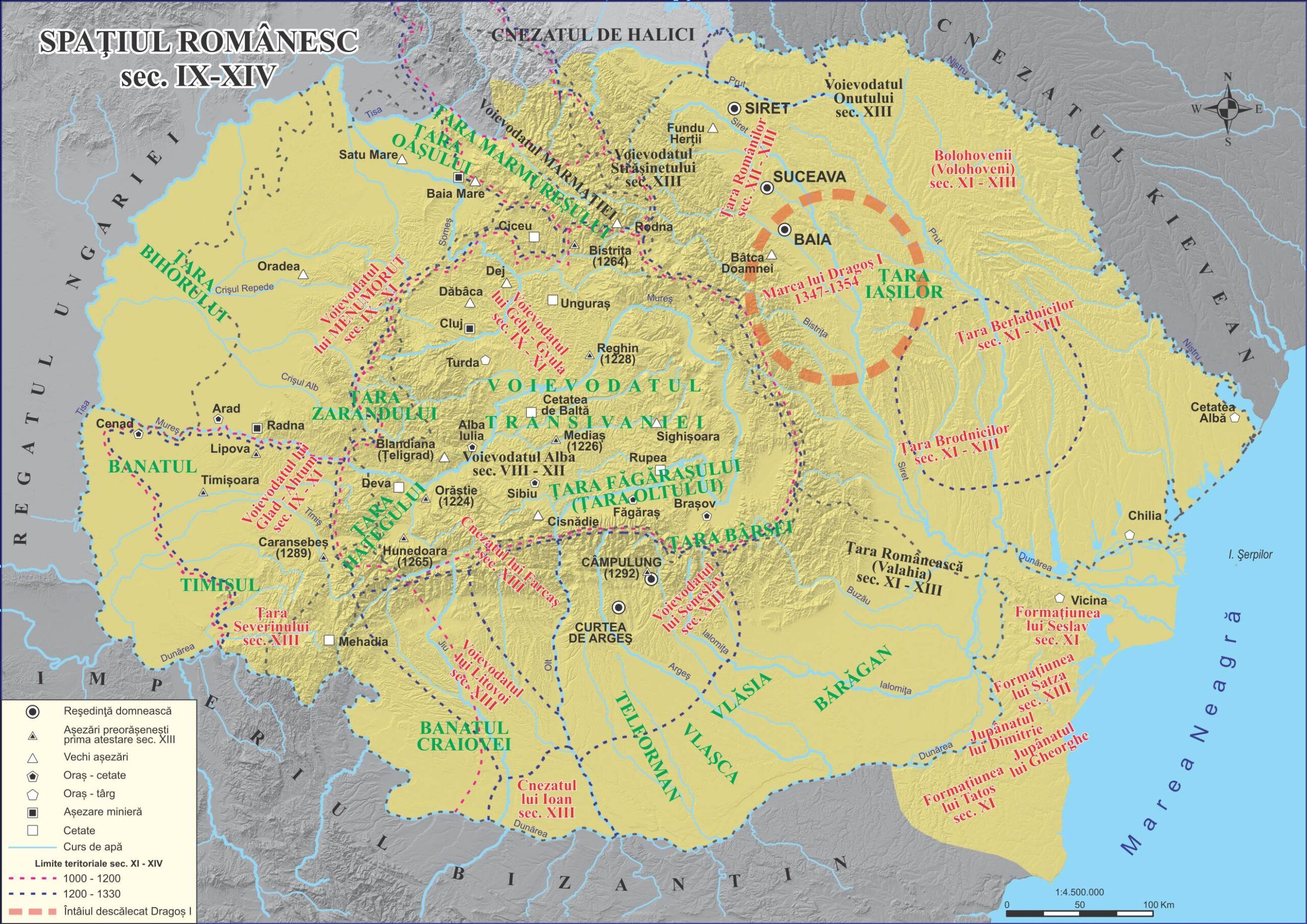 Spațiul românesc între secolele IX-XIV