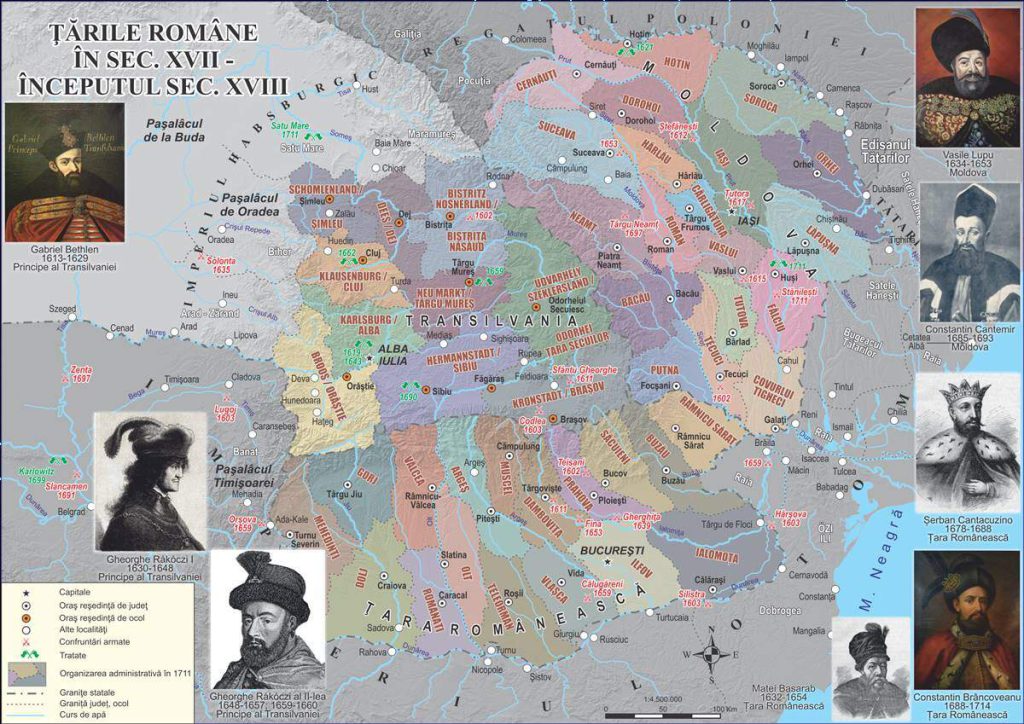 Țările Române între secolele XVII-XVIII