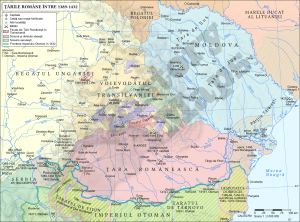 Țările Române (1389-1432) | sursa: historymaps.ro