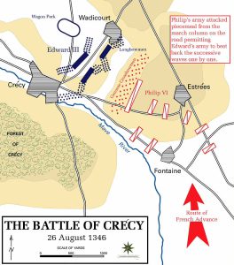 Bătălia de la Crecy din 1346 | sursa: westpoint.edu - worldhistory.org