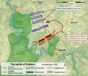 Bătălia de la Poitiers din 1356 | sursa: Sémhur - worldhistory.org