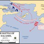 Bătălia de la Salamina (480 î.Hr.) | sursa: Dept. of History, US Military Academy - worldhistory.org