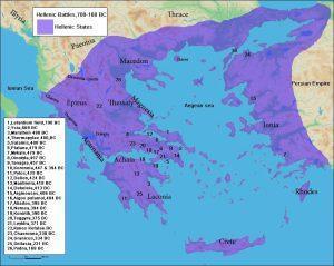 Bătălii în Grecia antică | sursa: Megistias - worldhistory.org