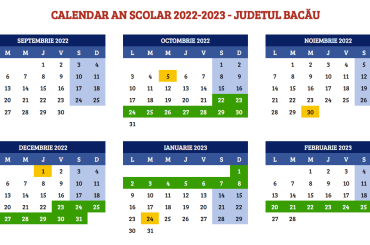 calendar an școlar 2022-2023