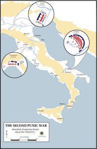 Cele mai importante acțiuni militare întreprinse de Hannibal în Italia | sursa: Frank Martini - worldhistory.org