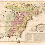 Coloniile engleze și franceze din America de Nord (1758) | sursa: John Bowles & Son - worldhistory.org
