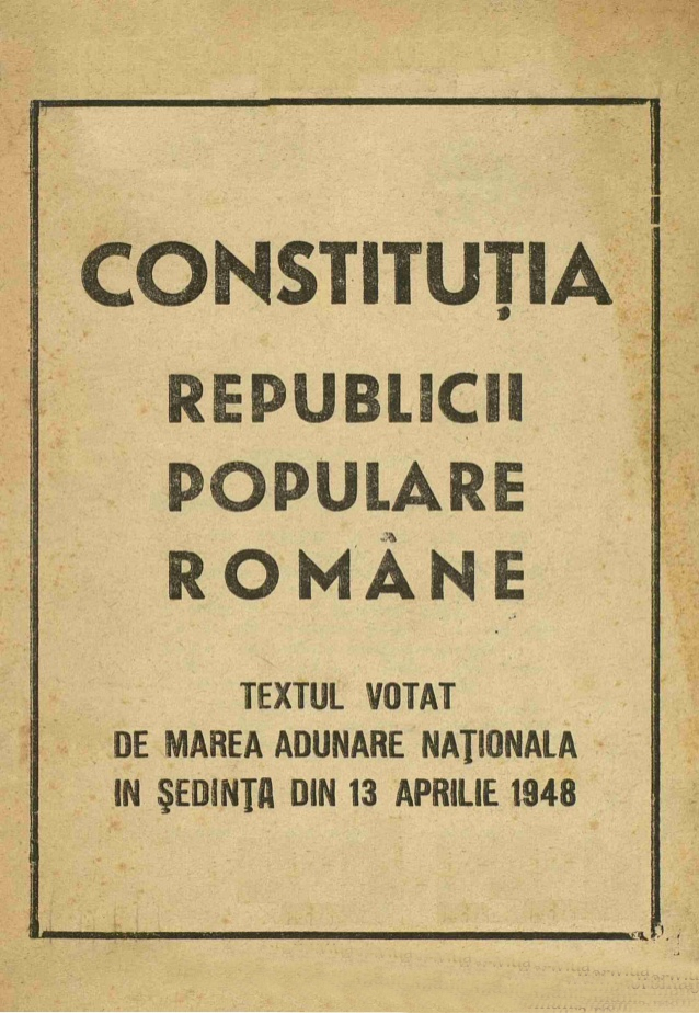 Constituția din 1948 | sursa: rador.ro