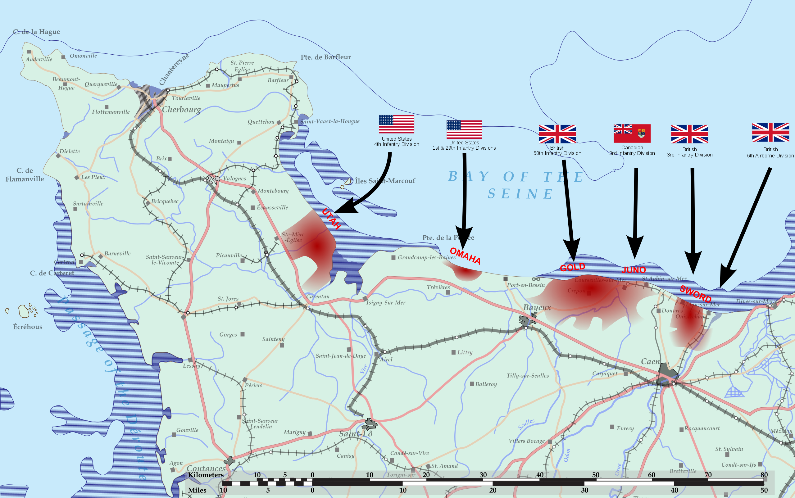 Debarcarea din Normandia (6 iunie – 19 august 1944)