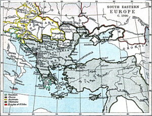 Europa de Sud-Est (1700) | sursa: maps.lib.utexas.edu