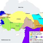 Frontierele Turciei conform prevederilor tratatului de pace de la Sèvres