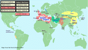 Harta lumii (100-200) | sursa: hyperhistory.com