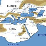 Harta lumii în viziunea lui Herodot | sursa: Bibi Saint-Pol - worldhistory.org