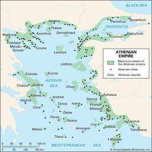 Imperiul atenian | sursa: britannica.com