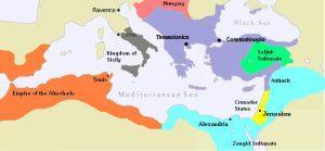 Imperiul Bizantin în 1180 | sursa: Bigdaddy1204 - worldhistory.org