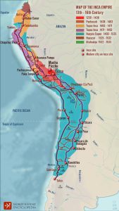 Imperiul Inca între secolele XIII-XVI | sursa: Simeon Netchev - worldhistory.org