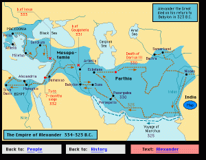 Imperiul Macedonean (334-323 î.Hr.) | sursa: hyperhistory.com