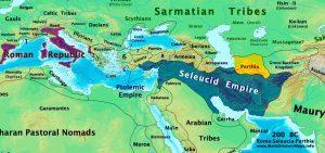 Imperiul Seleucid (200 î.Hr.) | sursa: worldhistorymaps.info