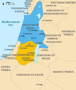 Levant în 830 î.Hr. | sursa: Richardprins - worldhistory.org