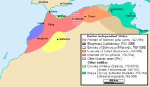 Nordul Africii după revolta berberilor | sursa: hyperhistory.com