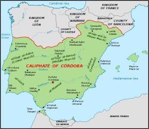 Peninsula Iberică în anul 1000 | sursa: Tyk - worldhistory.org