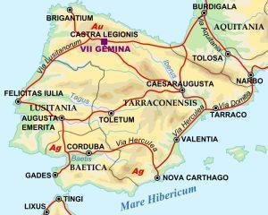 Peninsula Iberică (anul 125) | sursa: Andrei Nacu - worldhistory.org