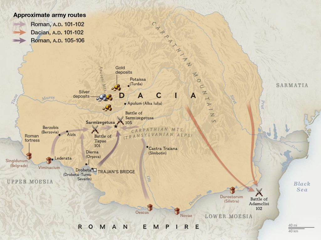 Războaiele daco-romane | sursa: nationalgeographic.com
