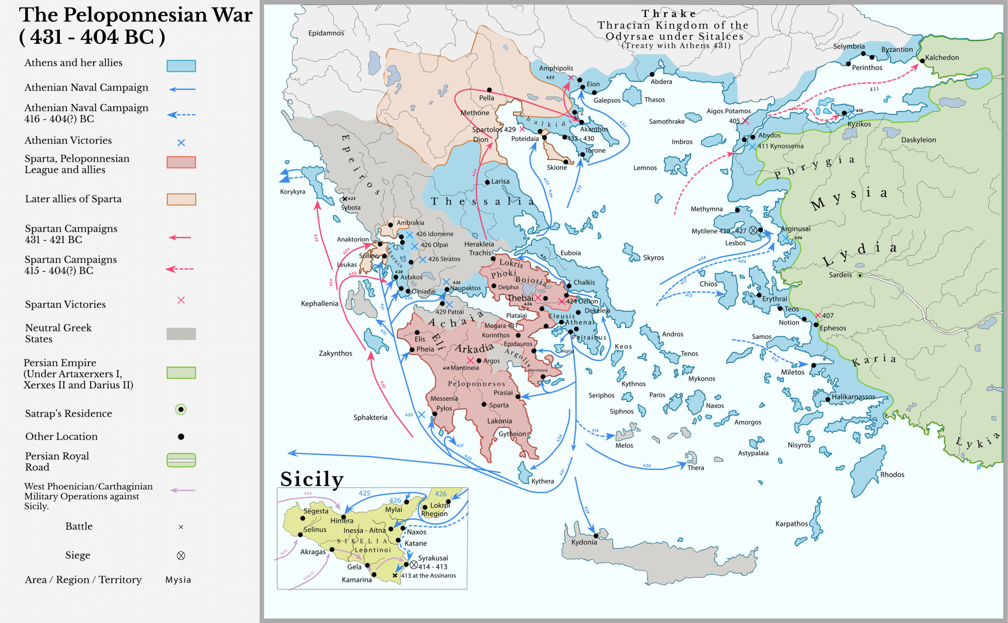 Războiul peloponesiac (431-404 î.Hr.) | © Evonne Stella De Roza - worldhistory.org