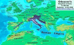 Regatul lui Odoacru (480) | sursa: | sursa: worldhistorymaps.info