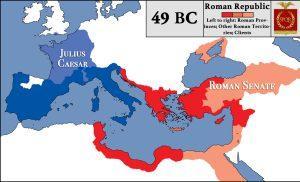 Republica Romană în timpul Războiului Civil al lui Iulius Cezar | sursa: Stone Chen - worldhistory.org