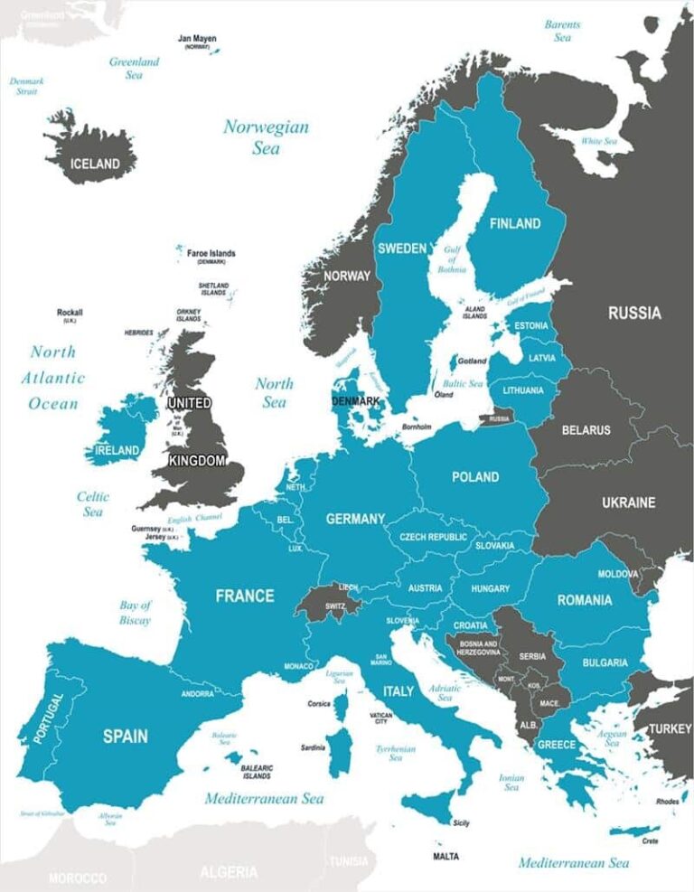 Statele Uniunii Europene în 2020 | sursa: unbate.ngontinh24.com