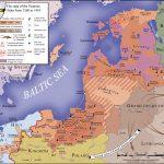 Teritoriile controlate de Ordinul Cavalerilor Teutoni între anii 1260-1410 | sursa: S.Bollmann - worldhistory.org