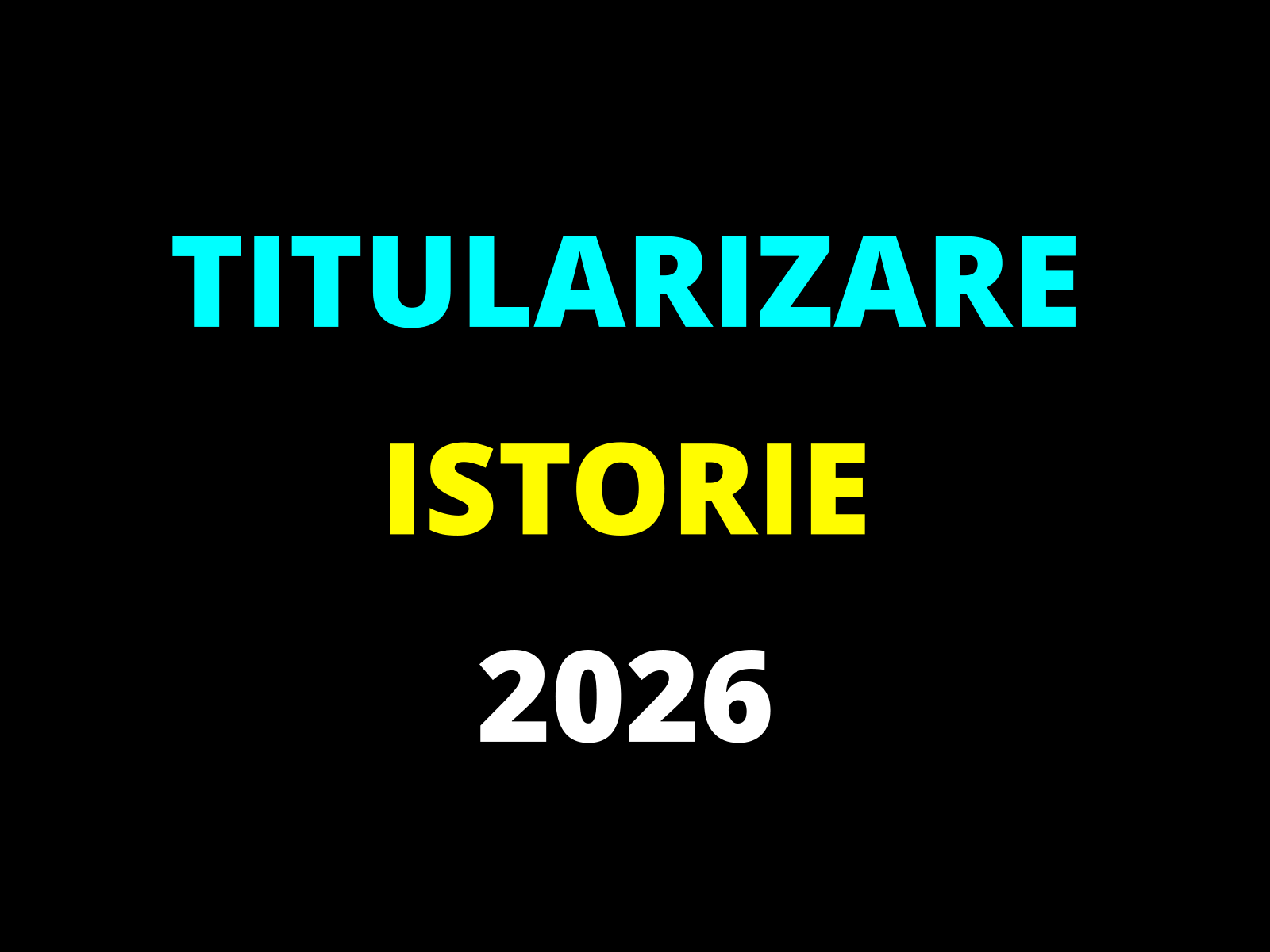 Titularizare Istorie 2026 – subiect și barem