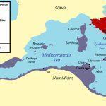 Vestul Mării Mediterane (264 î.Hr.) | sursa: Jon Platek - worldhistory.org